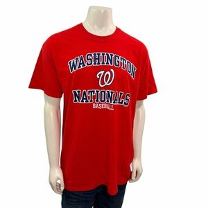 Washington Nationals Crew Neck Short Sleeve Red Team T-Shirt MLB Baseball XL